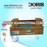 Cyan color copier toner TFC35 T-FC35 for Toshiba e STUDIO 2500C 3500C 3510C copier parts